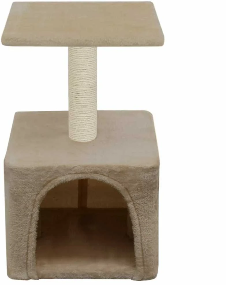 Draskyklė katėms su stovu iš sizalio, 55 cm, smėlio spalvos