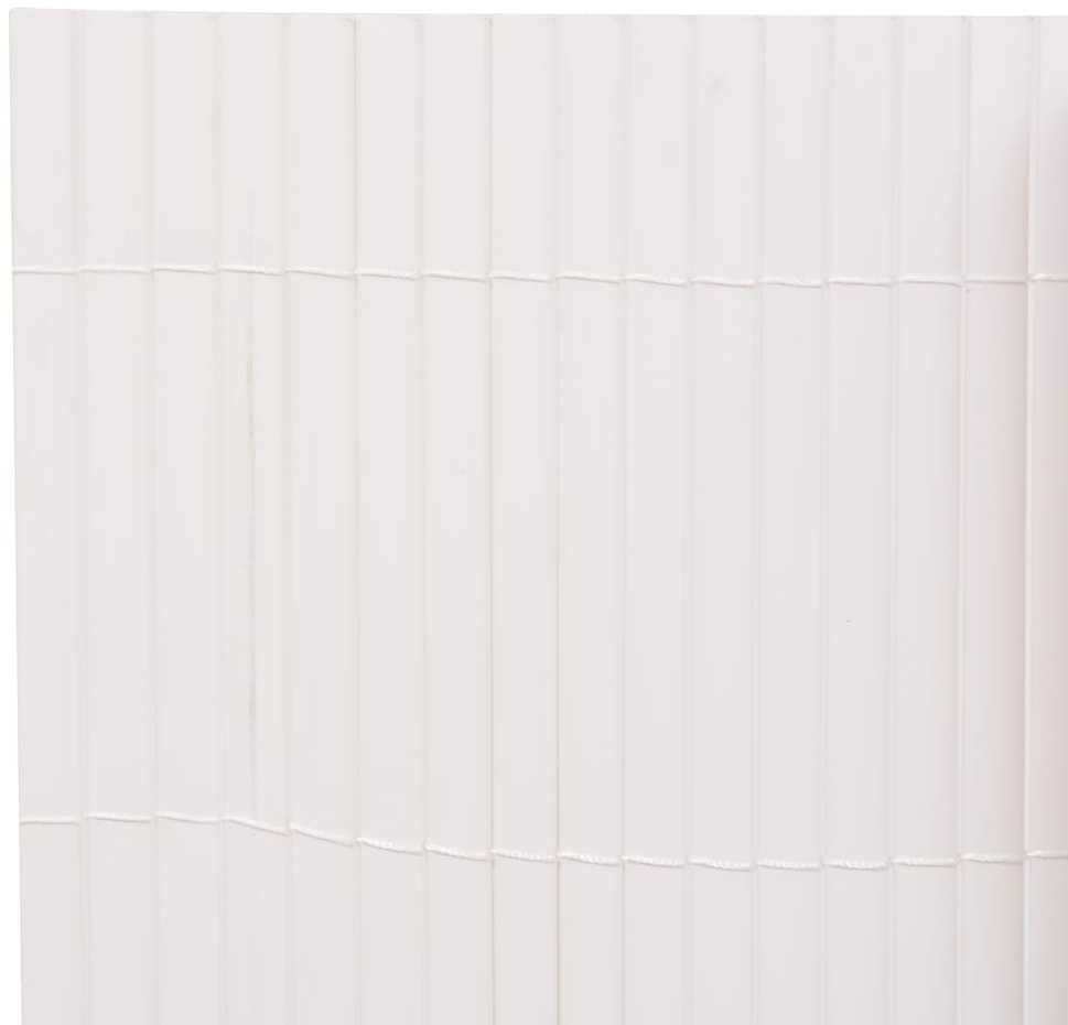 Dvipusė sodo tvora, 90x300cm, baltos spalvos