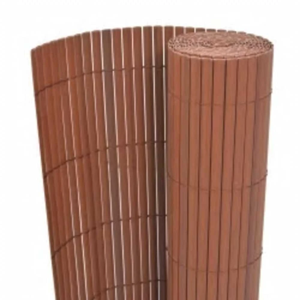 Dvipusė sodo tvora, rudos spalvos, 110x300cm