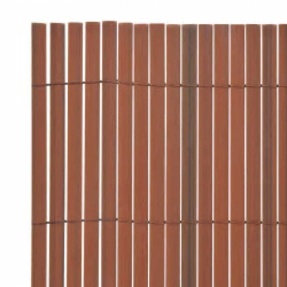 Dvipusė sodo tvora, rudos spalvos, 110x300cm