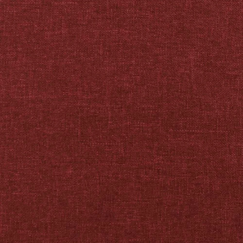 Dvivietė sofa-lova su dvejomis pagalvėmis, vyno, audinys
