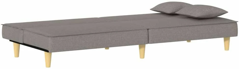 Dvivietė sofa-lova, taupe spalvos, audinys