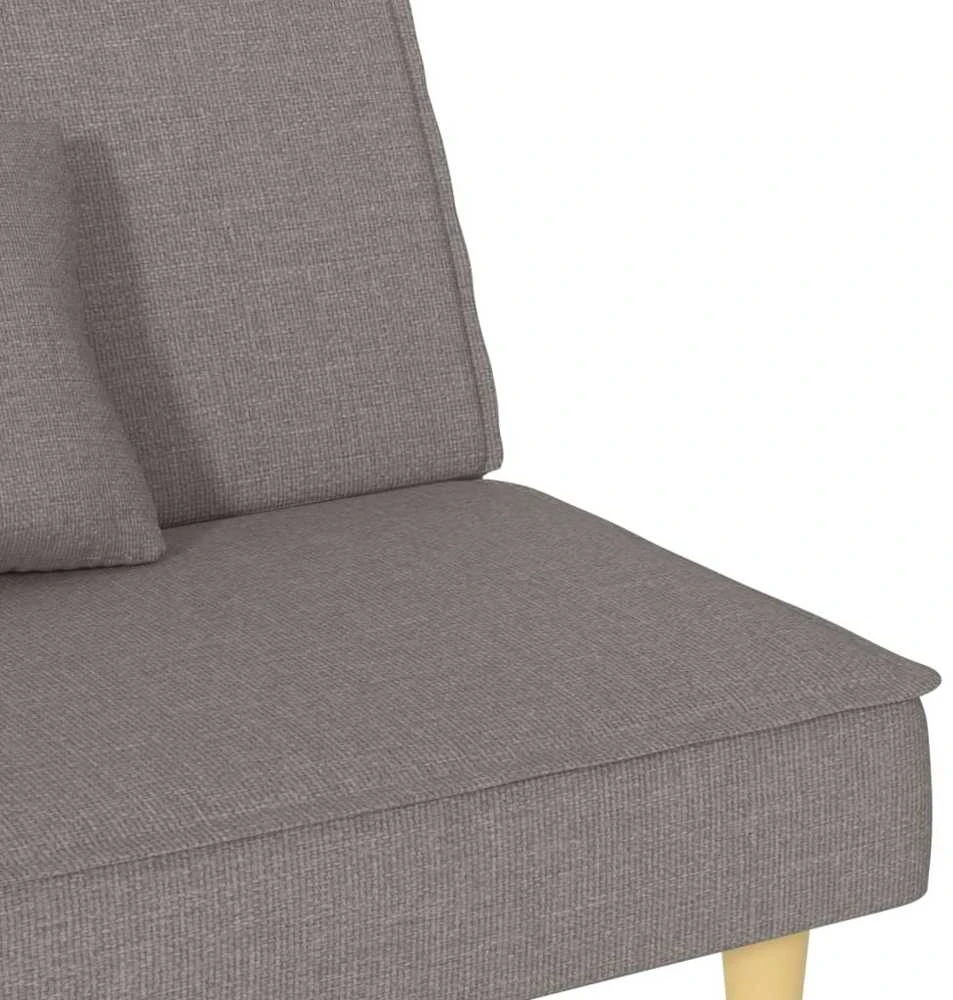 Dvivietė sofa-lova, taupe spalvos, audinys