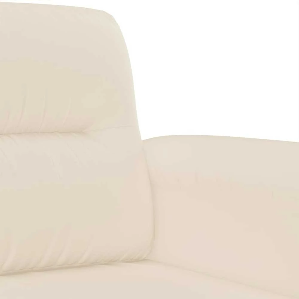 Dvivietė sofa, smėlio spalvos, 140cm, mikropluošto audinys