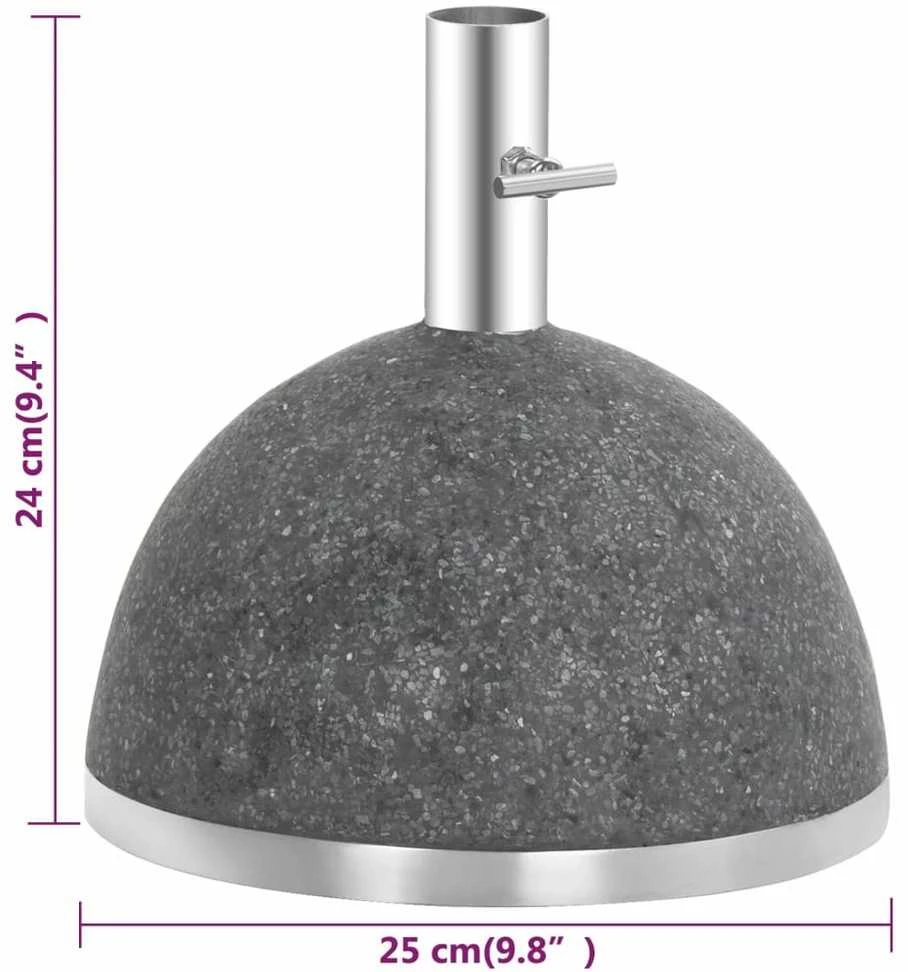 Esschert Design Stovas skėčiui nuo saulės, juodas, 11,5kg, S dydžio