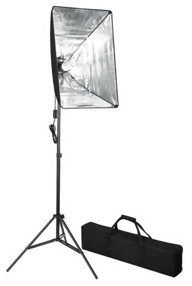 Fotostudijos komplektas su fonais ir šviestuvais