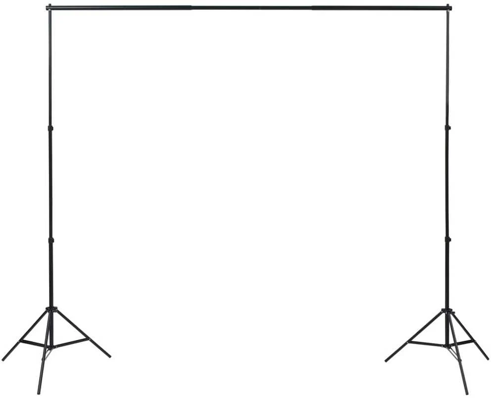 Fotostudijos rinkinys su šviestuvais, fonu ir reflektoriumi