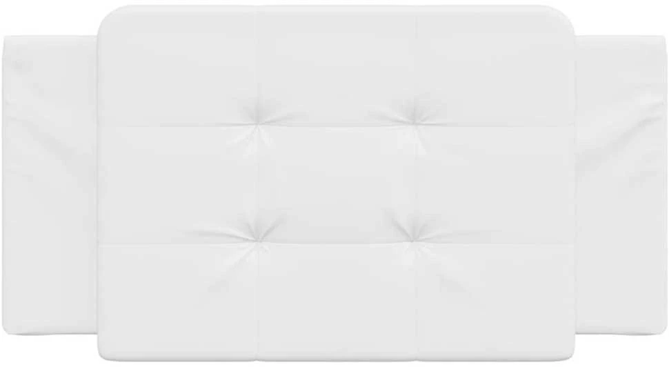 Galvūgalio pagalvėlė, baltos spalvos, 100 cm, dirbtinė oda