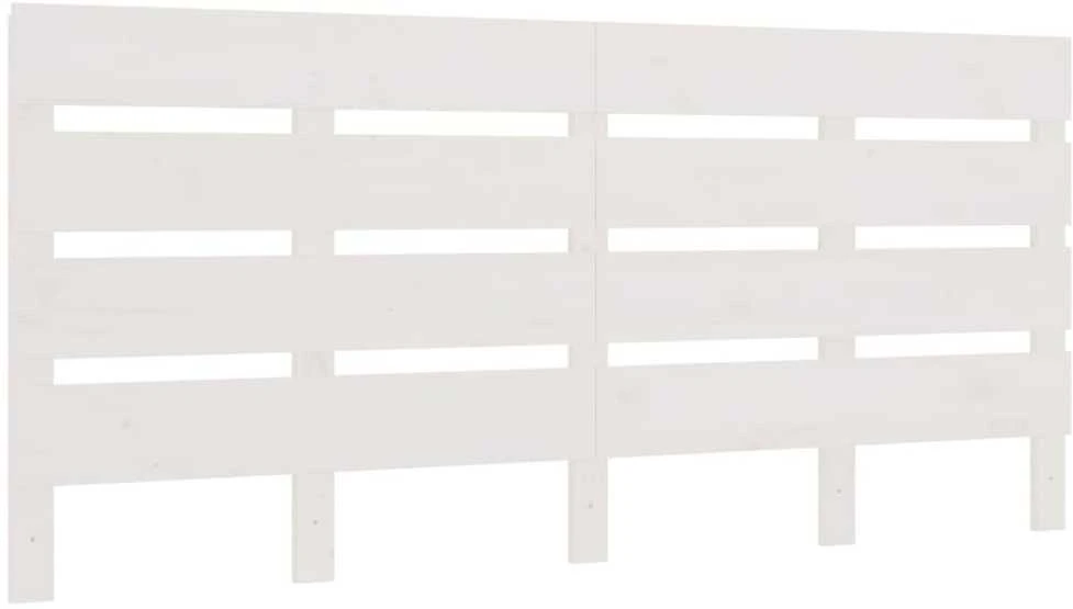 Galvūgalis, baltos spalvos, 160x3x80cm, pušies medienos masyvas