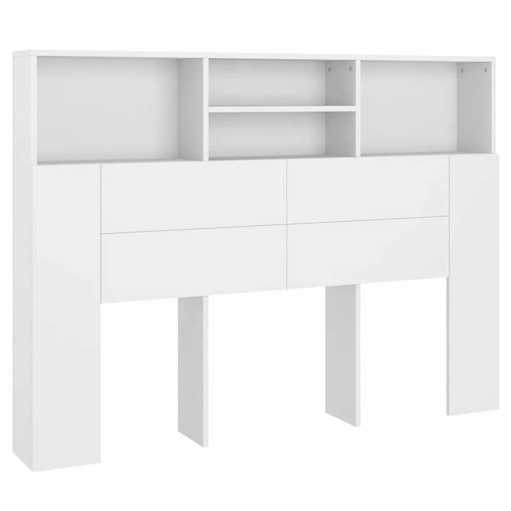 Galvūgalis-spintelė, baltos spalvos, 140x19x103,5cm