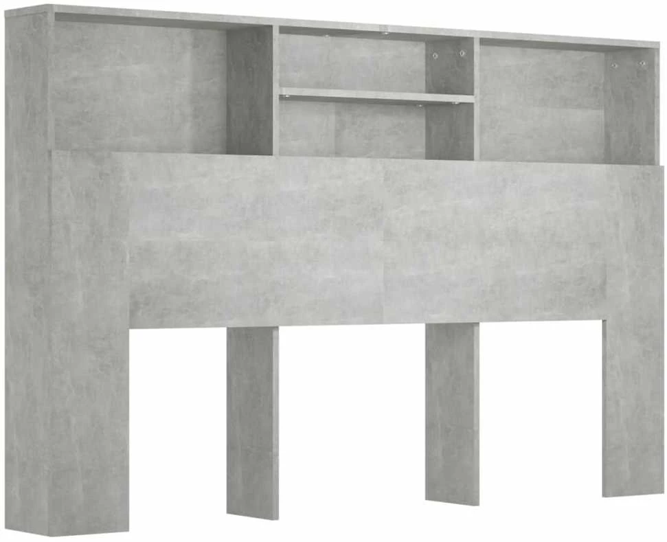 Galvūgalis-spintelė, betono pilkos spalvos, 160x19x103,5cm