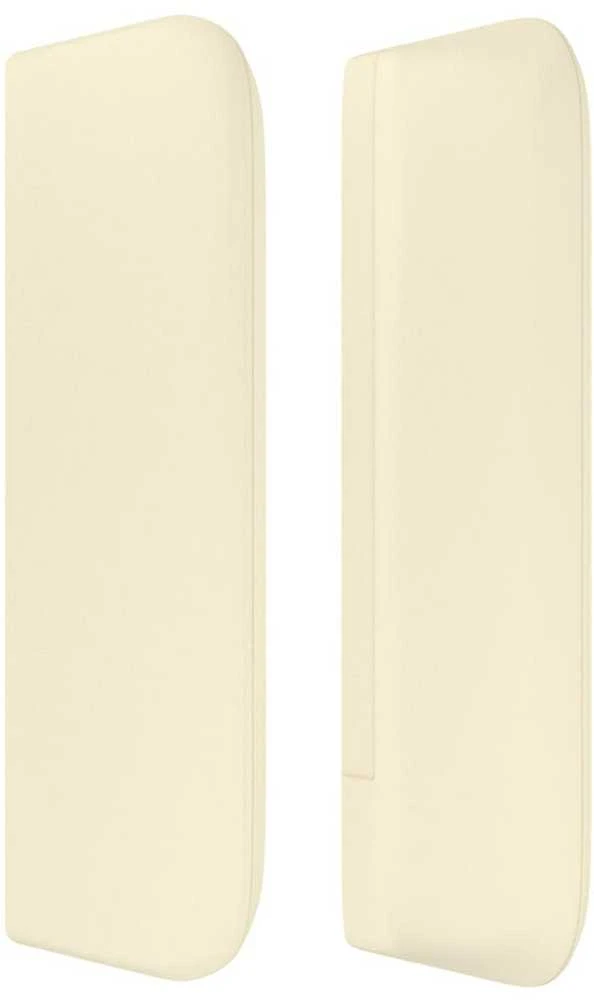 Galvūgalis su auselėmis, kreminės,103x16x78/88cm, dirbtinė oda