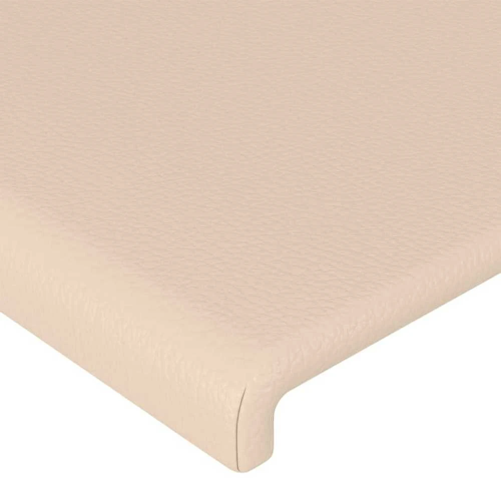 Galvūgalis su LED, kapučino spalvos, 180x5x78/88cm