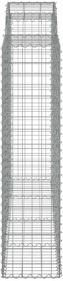 Išlenkti gabiono krepšiai, 11vnt., 200x50x160/180cm, geležis