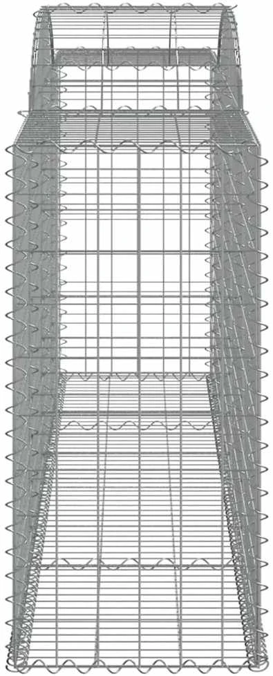 Išlenkti gabiono krepšiai, 11vnt., 300x50x100/120cm, geležis