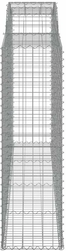 Išlenkti gabiono krepšiai, 11vnt., 300x50x160/180cm, geležis