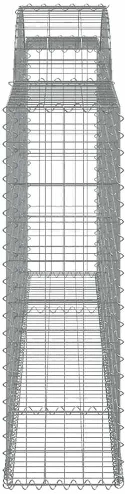 Išlenkti gabiono krepšiai, 25vnt., 300x30x100/120cm, geležis