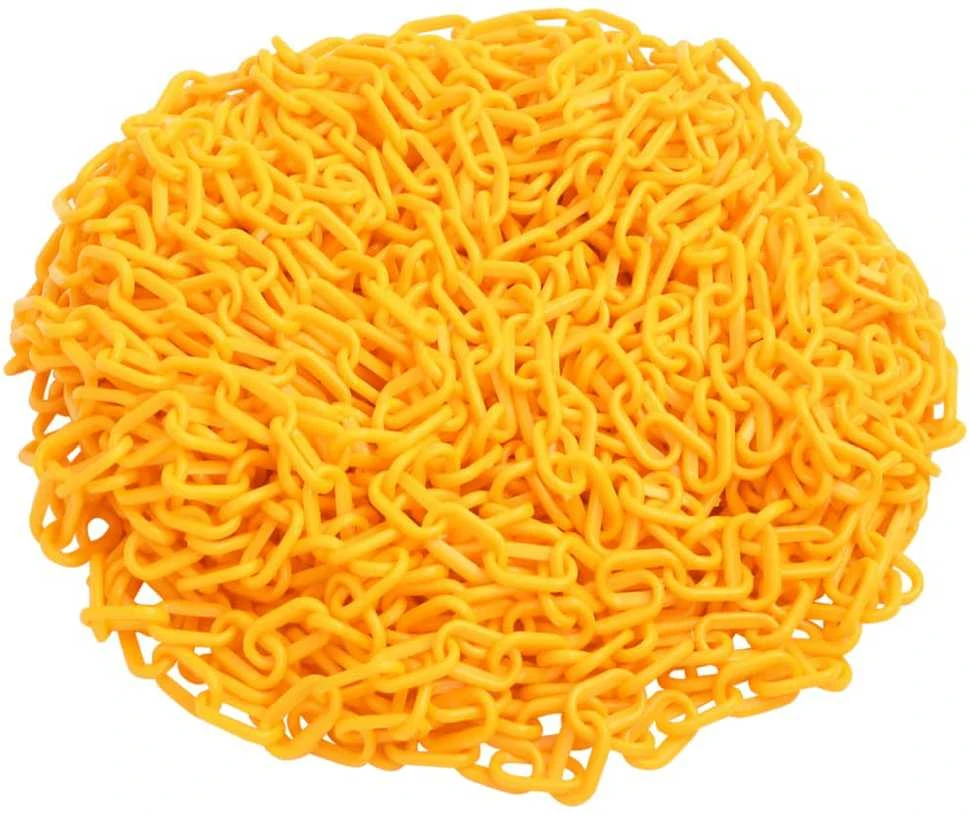 Įspėjamoji grandinė, geltonos spalvos, 100m, plastikas