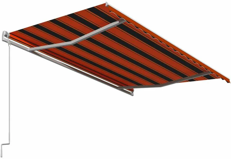 Ištraukiama markizė, oranžinė ir ruda, 400x300cm, automatinė