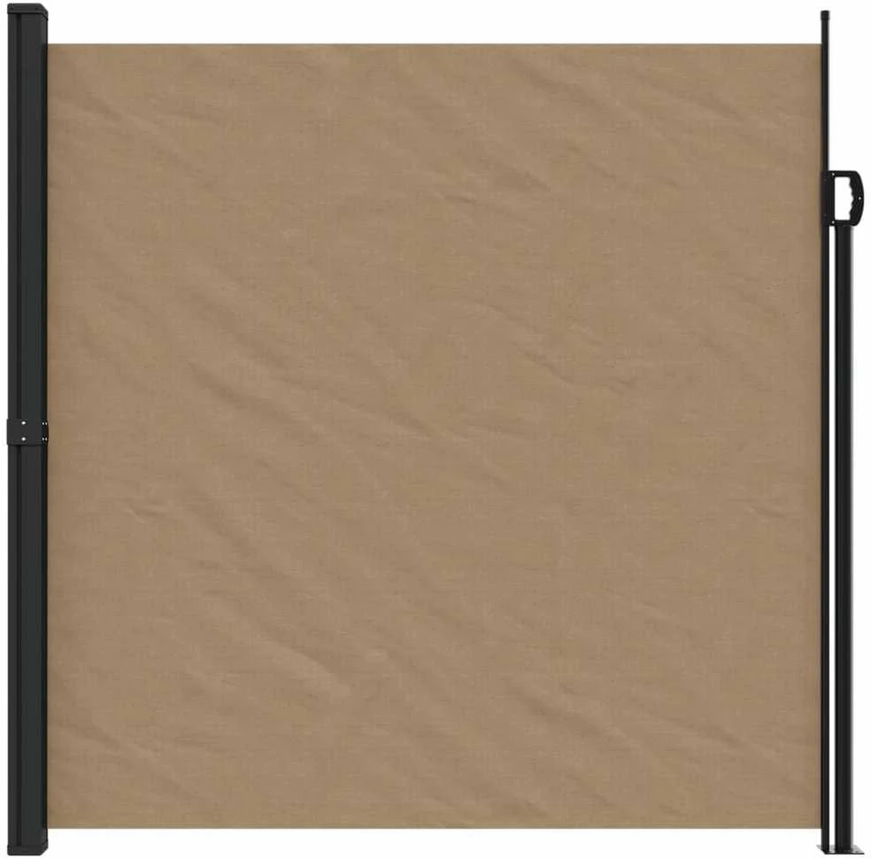 Ištraukiama šoninė markizė, taupe spalvos, 200x600cm
