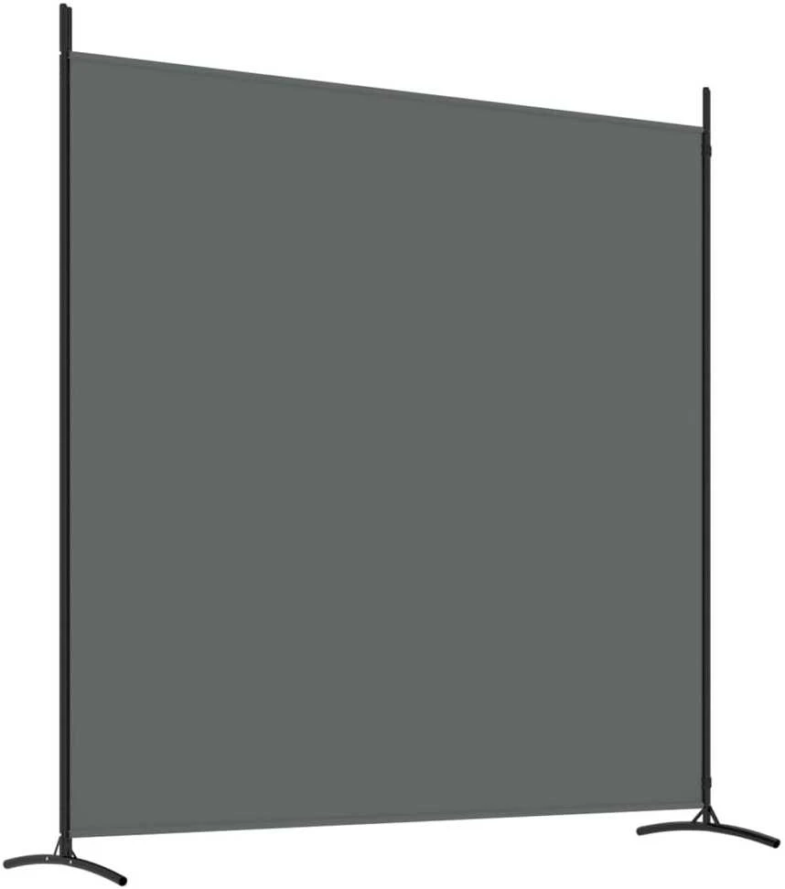 Kambario pertvara, 2 dalių, antracito, 348x180cm, audinys