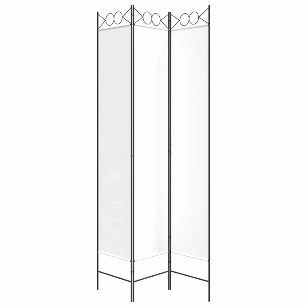 Kambario pertvara, 3 dalių, baltos spalvos, 120x220cm, audinys