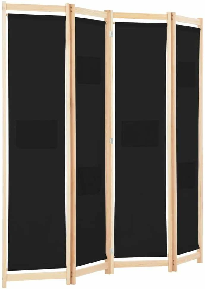Kambario pertvara, 4 d., juodos sp., 160x170x4cm, audinys
