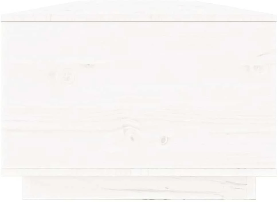Kavos staliukas, baltas, 100x50x35cm, pušies medienos masyvas