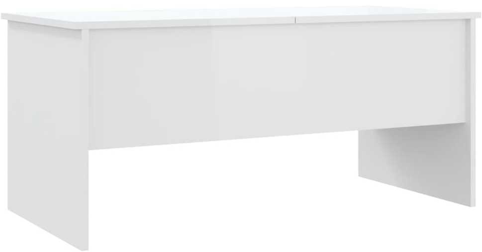 Kavos staliukas, baltas, 102x50,5x46,5cm, apdirbta mediena
