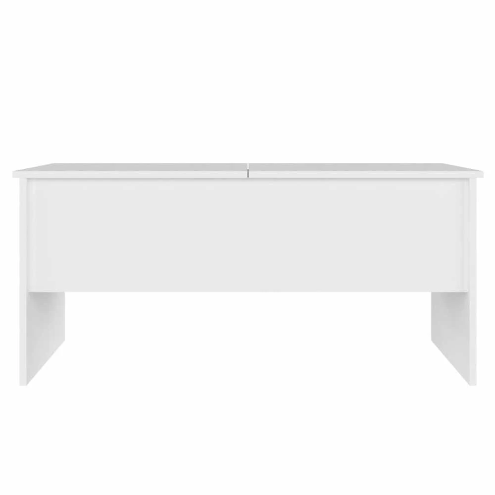 Kavos staliukas, baltas, 102x50,5x46,5cm, apdirbta mediena