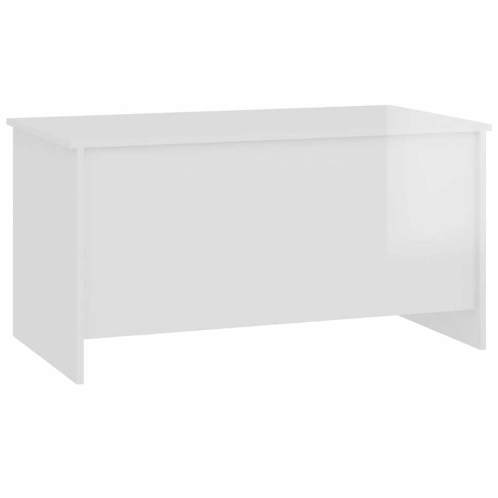 Kavos staliukas, baltas, 102x55,5x52,5cm, apdirbta mediena