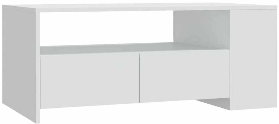 Kavos staliukas, baltos spalvos, 102x55x42cm, apdirbta mediena