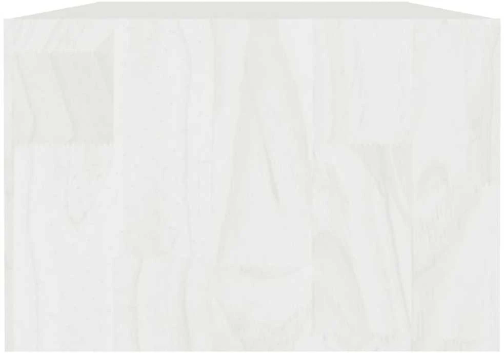 Kavos staliukas, baltas, 110x50x34cm, pušies medienos masyvas