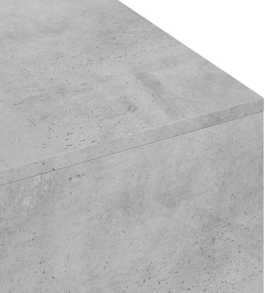 Kavos staliukas, betono pilkas, 100x49,5x31cm, apdirbta mediena