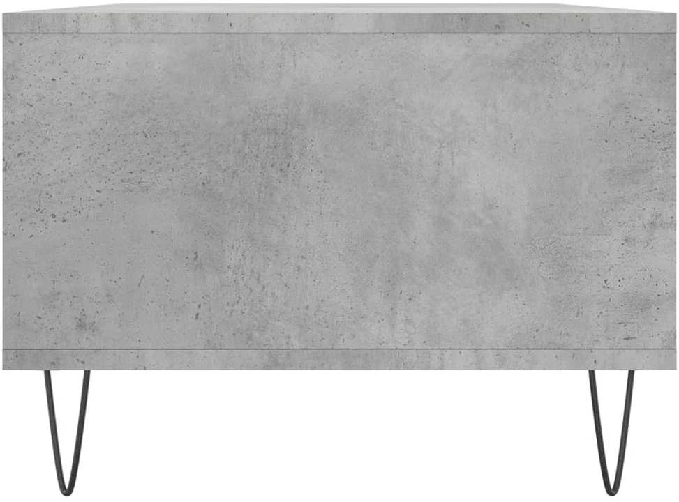 Kavos staliukas, betono pilkas, 90x50x36,5cm, apdirbta mediena