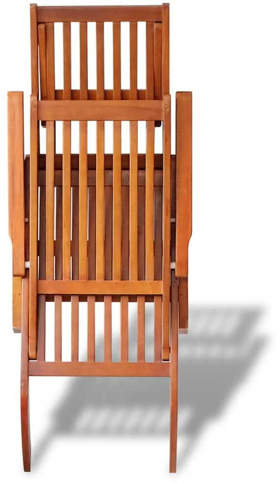 Sofa Kėdė terasai su atrama kojoms, akacijos mediena