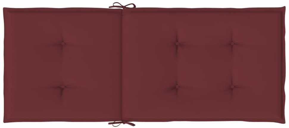 Kėdės pagalvėlės, 2vnt., vyno raudonos, 120x50x4cm, audinys