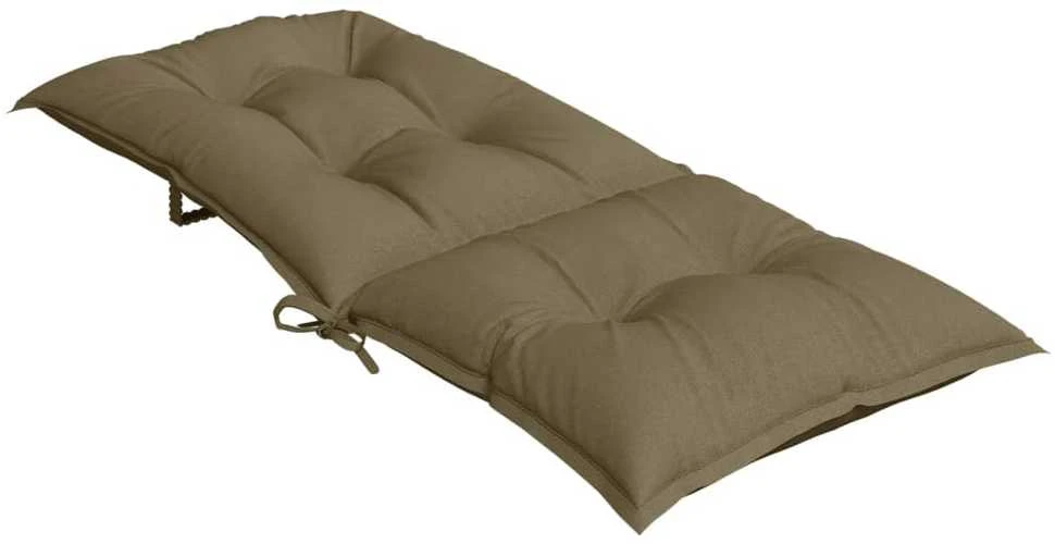Kėdės pagalvėlės, 4vnt., taupe, 120x50x7cm, audinys