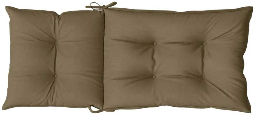 Kėdės pagalvėlės, 4vnt., taupe, 120x50x7cm, audinys