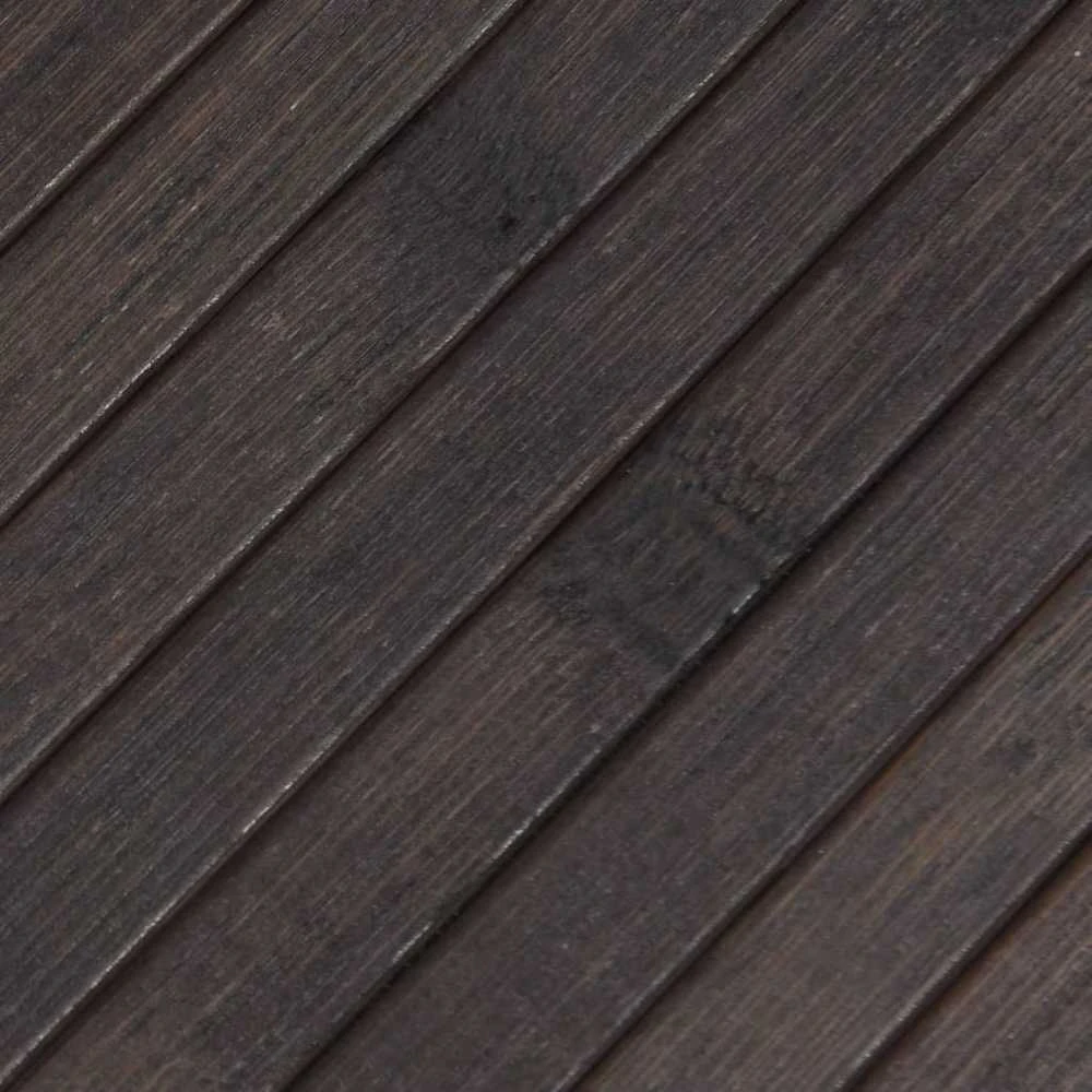 Kilimas, tamsiai rudas, 100x500cm, bambukas, stačiakampis
