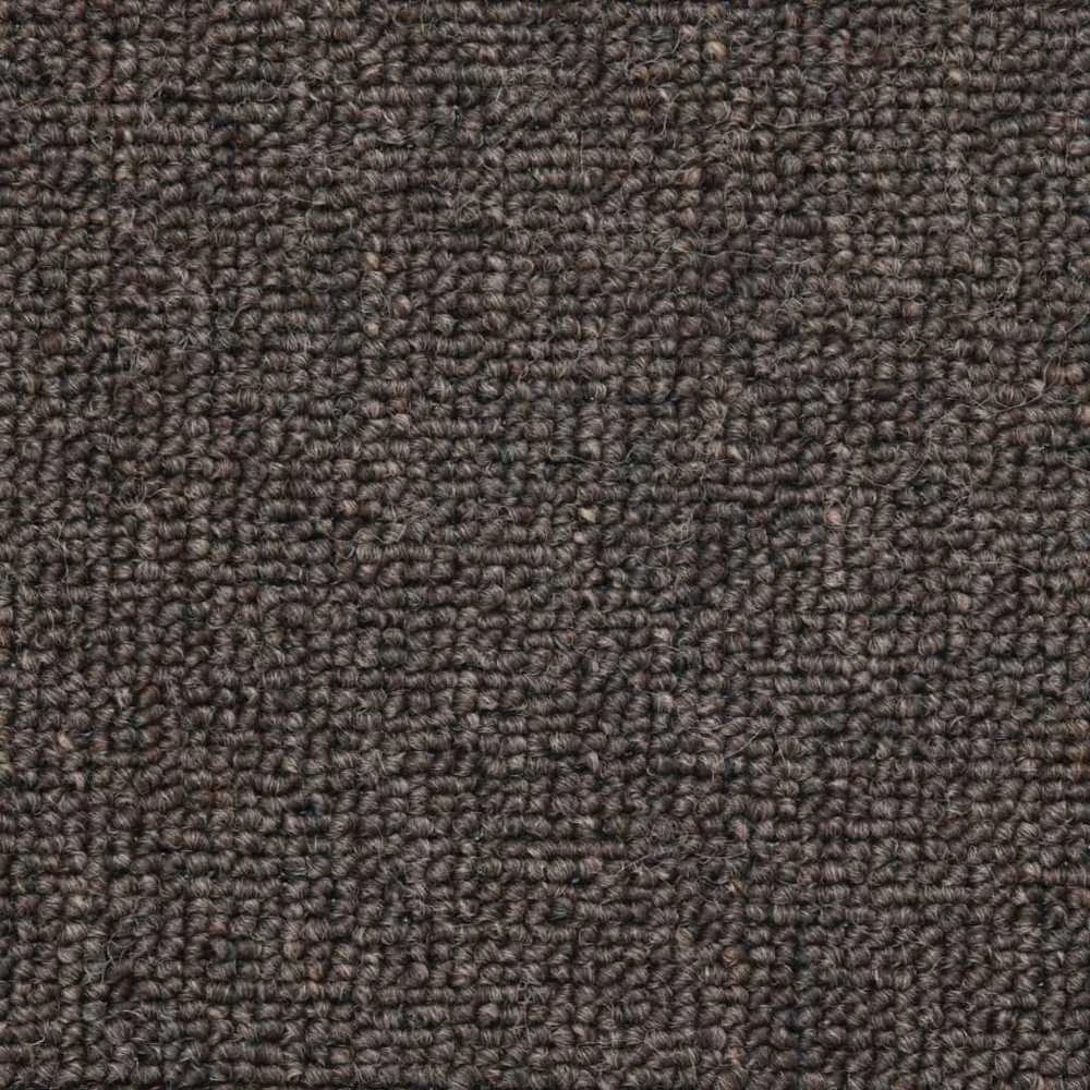 Kilimėliai laiptams, 15vnt., rudos kavos spalvos, 56x17x3cm
