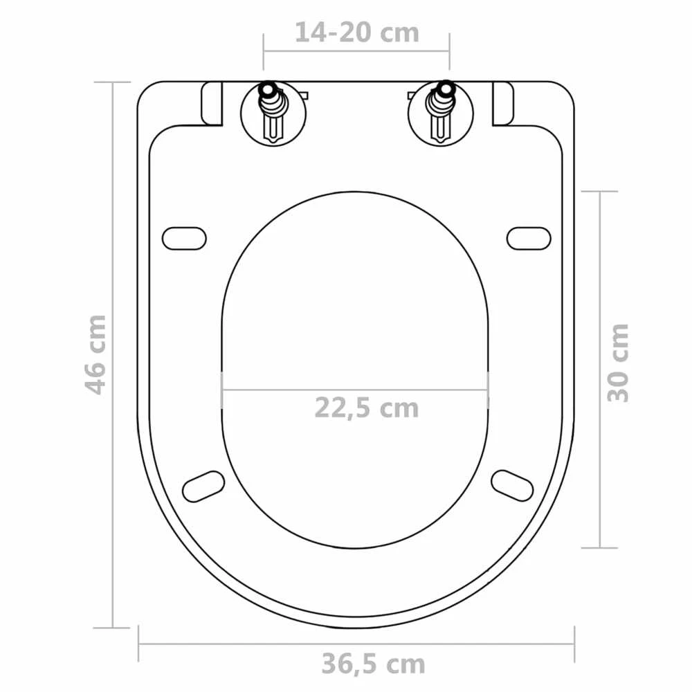 Klozeto sėdynės, 2vnt., baltos, plastikas