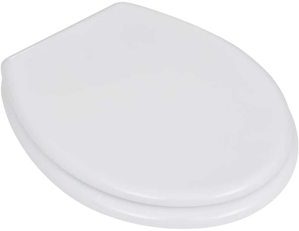 Klozeto sėdynės su dangčiu, 2vnt., baltos, MDF