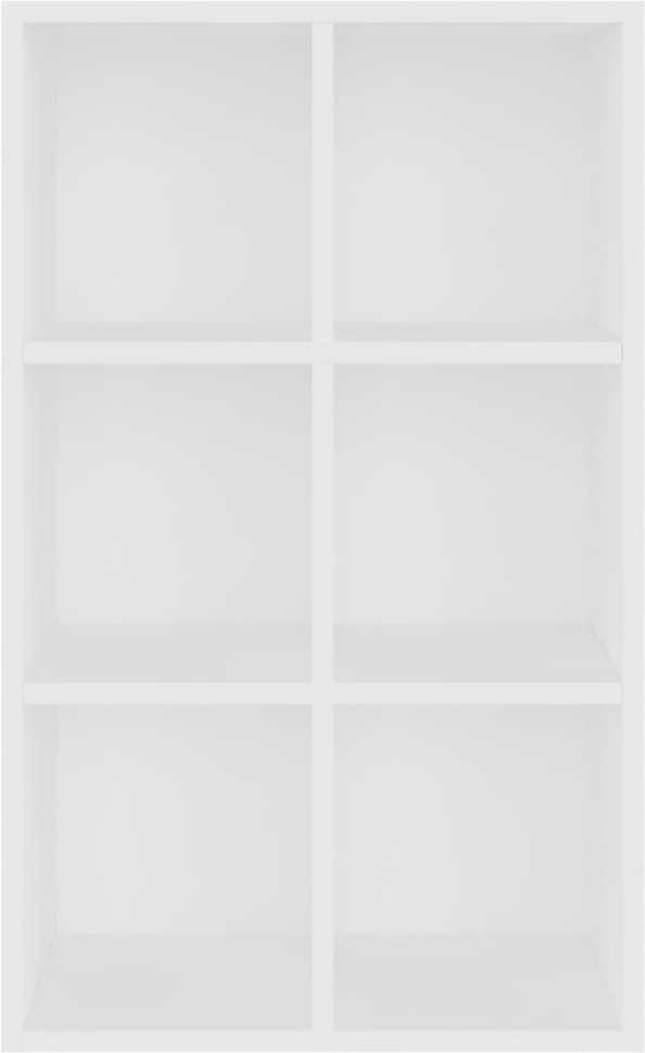 Knygų/šoninė spintelė, baltos spalvos, 66x30x98 cm, MDP