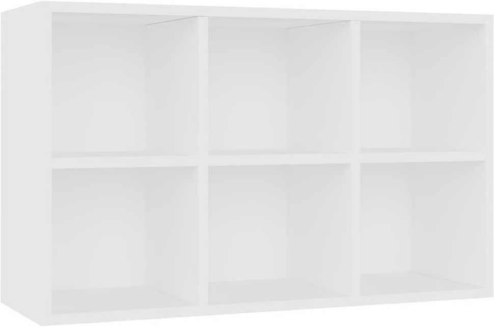 Knygų/šoninė spintelė, baltos spalvos, 66x30x98 cm, MDP