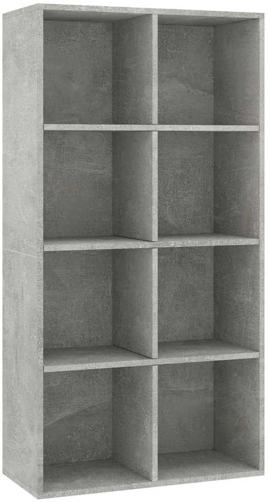 Knygų/šoninė spintelė, betono, 66x30x130cm, apdirbta mediena