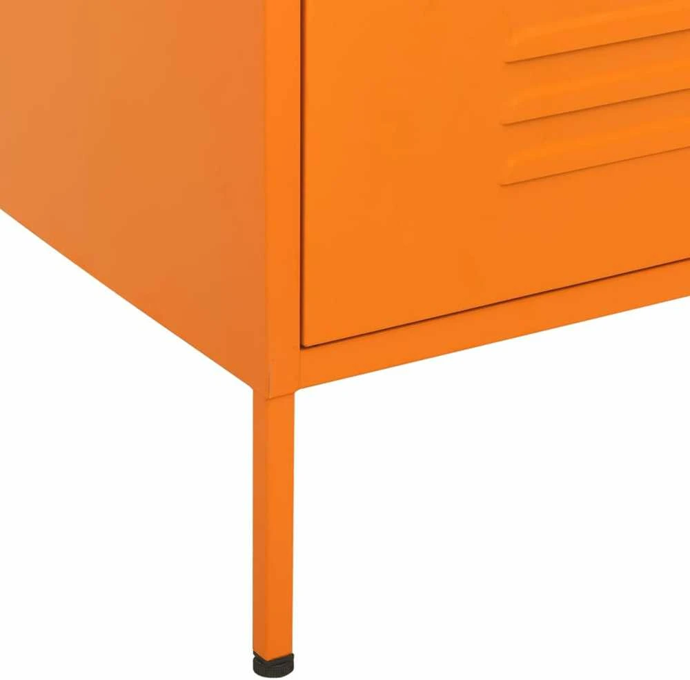 Komoda su stalčiais, oranžinės spalvos, 80x35x101,5cm, plienas