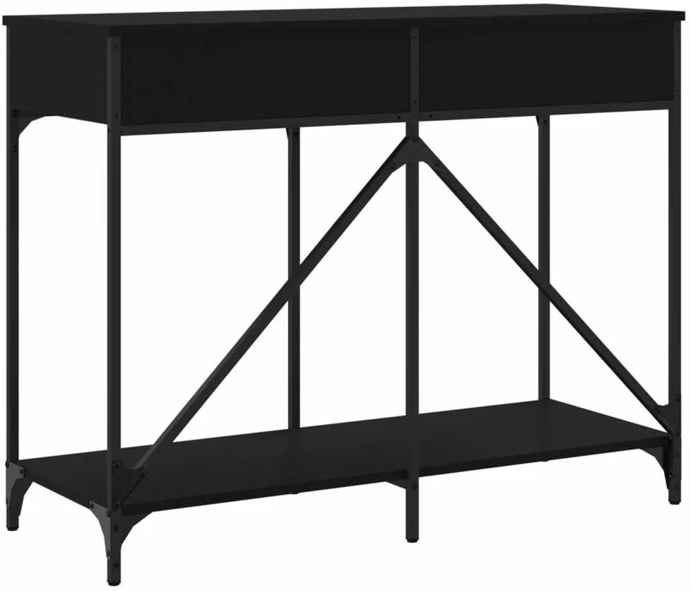 Konsolinis staliukas, juodas, 100x39x78,5cm, apdirbta mediena