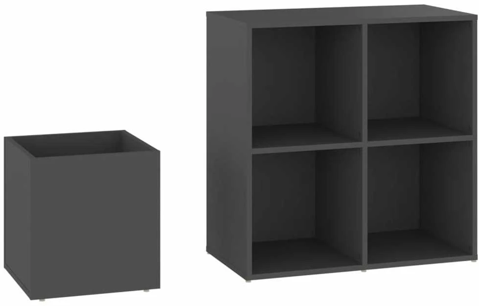 Koridoriaus spintelė batams, pilka, 105x35,5x70cm, mediena