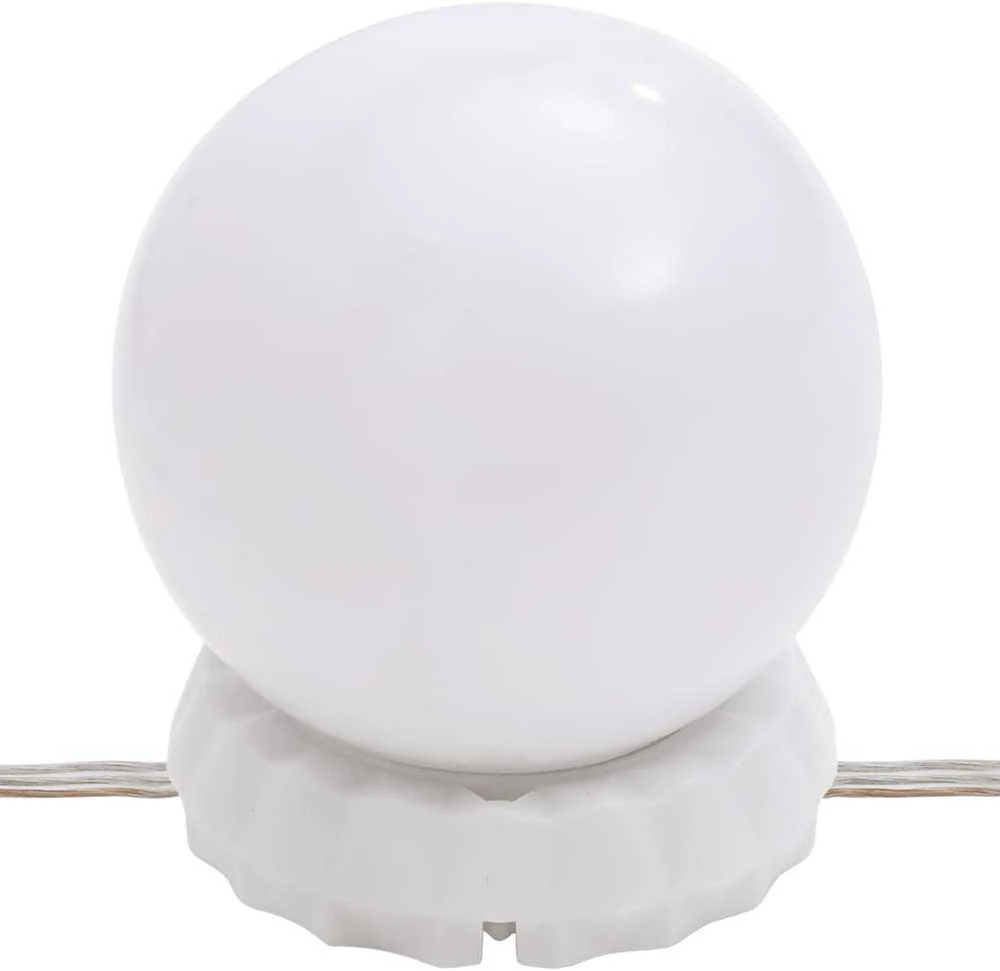 Kosmetinis staliukas su LED, juodas, 90x50x132,5cm, mediena